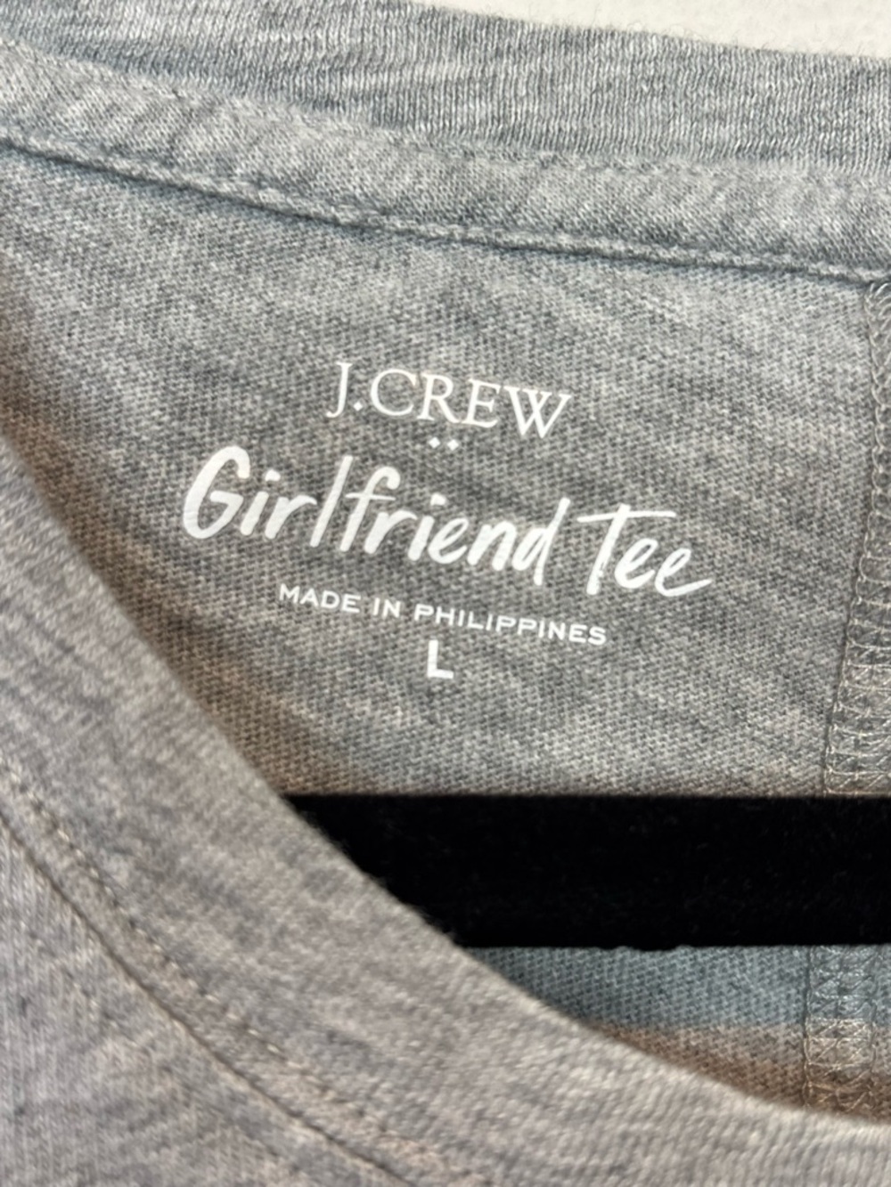 J. Crew Gray Crewneck Short Sleeve Tee - Picture 3 of 4